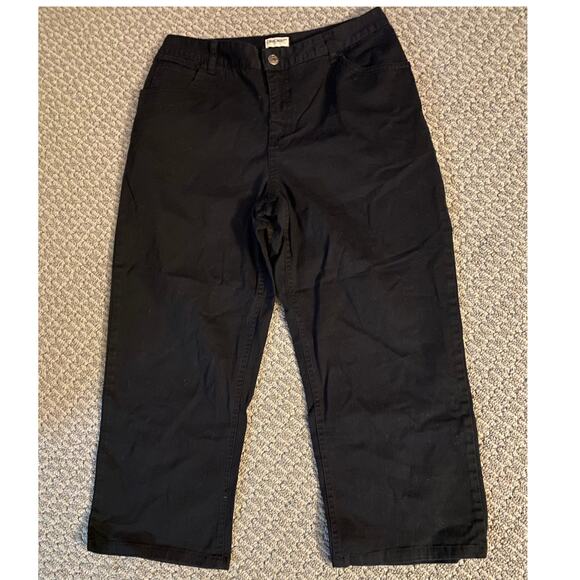 Cherokee Denim - Cherokee Sz 8 Black Crooped Jeans High Waist